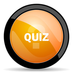 Poster - quiz orange icon