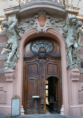 Poster - Detail old gate - main entrance to the 