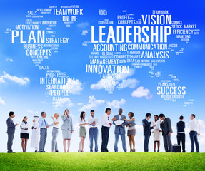 Wall Mural - Leadership Boss Management Coach Chief Global Concept