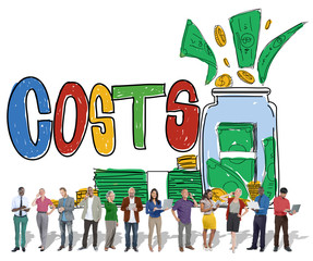 Canvas Print - Costs Capital Budget Investment Economic Concept