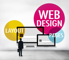 Sticker - Web Design Content Creative Website Responsive Concept
