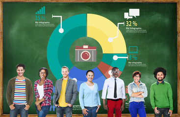Poster - analysis analytic marketing sharing graph diagram concept