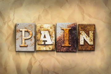 Poster - Pain Concept Rusted Metal Type