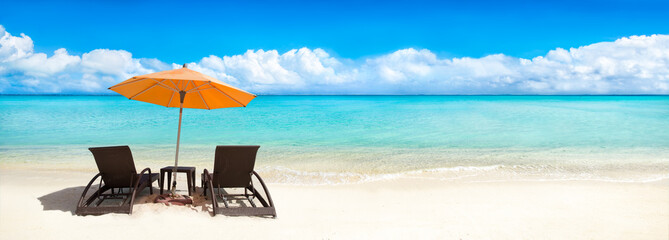 Wall Mural - urlaub am strand panorama