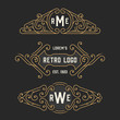 © epifantsev - The set of stylish vintage logo and monogram emblem templates. Elegant retro frames ornament logo design. Vector illustration.