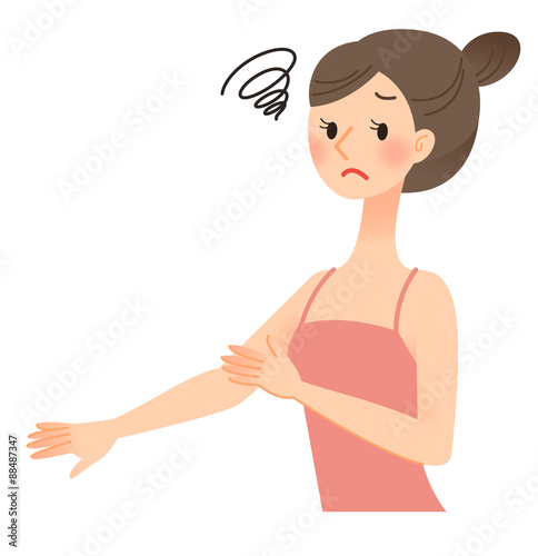 女性 腕毛 悩み Stock Illustration Adobe Stock