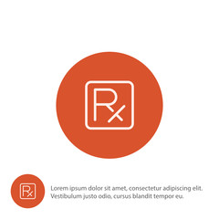 Sticker -  RX medical prescription