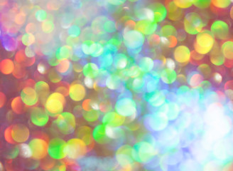 Wall Mural - bokeh lights background with multi colors with motion blur.
