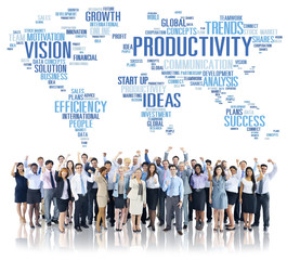 Canvas Print - Productivity Mission Strategy Business World Vision Concept