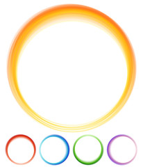 Leinwandbilder - Circular preloader, buffer shapes. Colorful progress indicator i