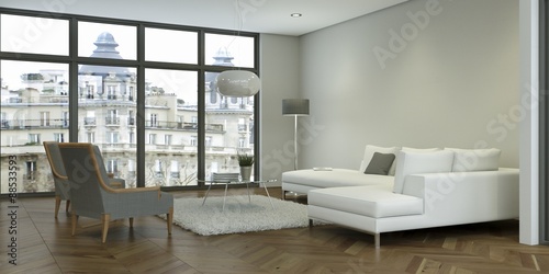 modernes wohnzimmer, modernes wohnzimmer im loft - buy this stock illustration and, Design ideen