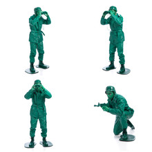 Four Man On A Green Toy Soldier Costume