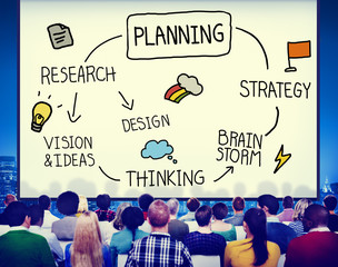 Canvas Print - Plan Planning Process Mission Development Concept