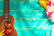 Ukulele Background / Ukulele / Ukulele with Hawaii Style Background
