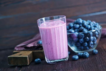 Poster - yogurt with blueberry