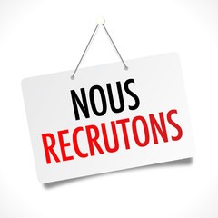 Wall Mural - Nous recrutons