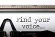 Find your voice inspiration