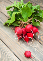 Canvas Print - Fresh organic radish