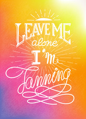 Wall Mural - Hand drawn bright summer motivational poster