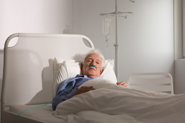 Poster - seriously ill senior man