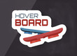 hoverboard creative vector graphic on dark backgrund