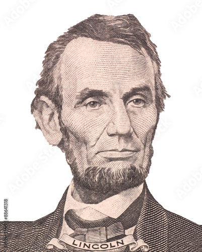 Photographie Portrait of first U.S. president Abraham Lincoln