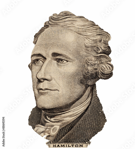 Fotomural Portrait of U.S. president Alexander Hamilton