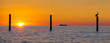 Silhouette sunrise on the Chesapeake Bay