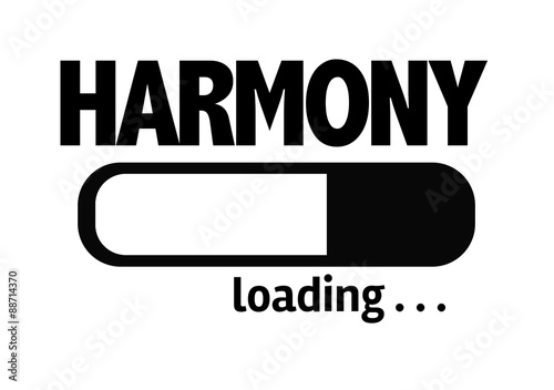 Fotografía Progress Bar Loading with the text: Harmony