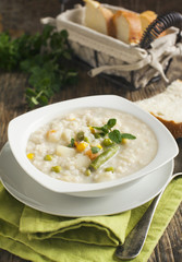 Sticker - Chowder with rice and vegetables