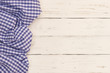 © vulcanus - Tablecloth on white wooden table