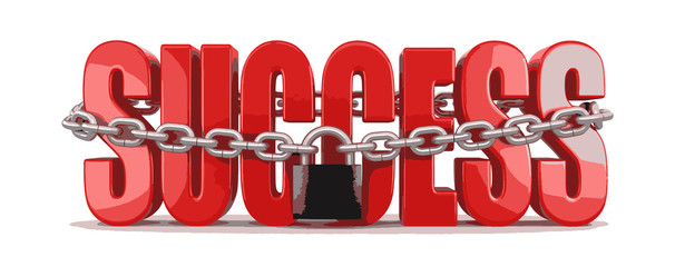 Poster - Success and lock 