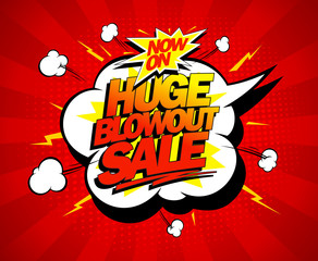 Wall Mural - Huge blowout sale pop-art banner