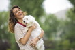 © BGStock72 - Young woman with a maltese dog
