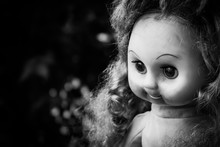 Close Up Of Scary Doll Face