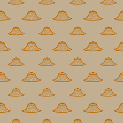 Wall Mural - seamless pattern with Conical Hat