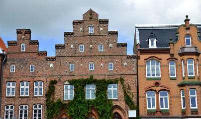 Wall Mural - Husum - Historische Altstadt - Nordfriesland 