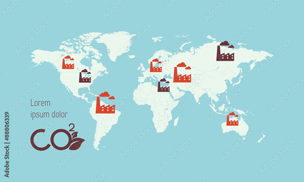 World map infographic template countries are selectable Stock Vector ...