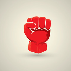 freedom concept. vector fist icon