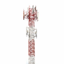 Telecommunication Tower Isolated On White