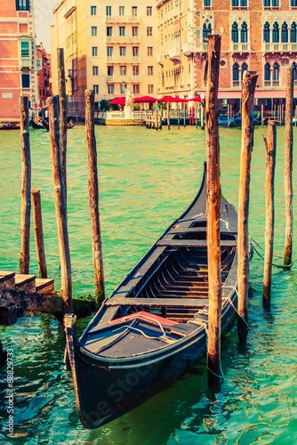 Naklejka dekoracyjna Famous Venice Gondola