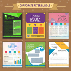 Canvas Print - Corporate flyer bundle or set.