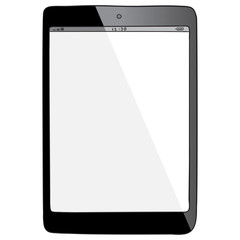 Sticker - tablet pc hand drawn vector illustration.