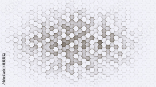 Nowoczesny obraz na płótnie 3d hexagonal background design structure