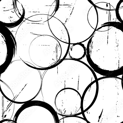 Plakat na zamówienie seamless background pattern, with circles, strokes and splashes,