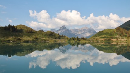 Evening scene at lake Trubsee