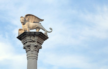 Statue Of The Winged Lion, Symbol Of The Serenissima Republic Of