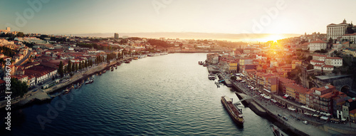 Fototapeta na szkło Panorama miasta Porto