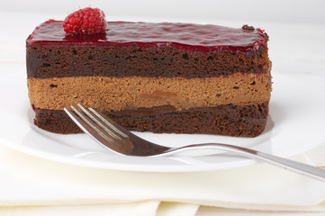 Poster - Slice of chocolate cake