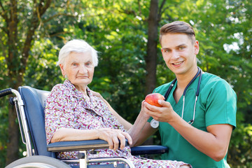 Wall Mural - Elderly care